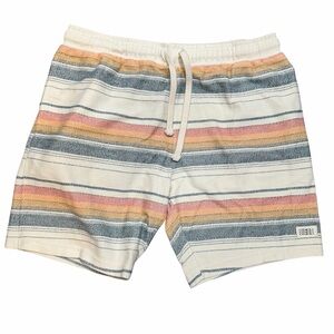 O'Neill Mens XL Striped Standard Fit Drawstring Summer Walking Shorts